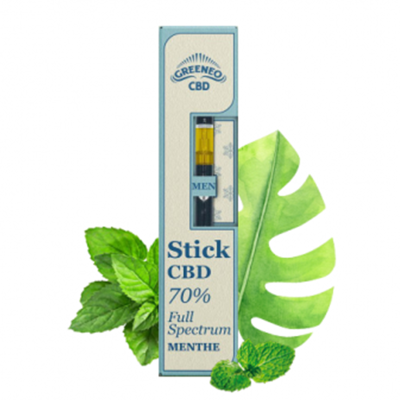 Stick 70% de CBD Menthe Greeneo | Cigarette lectronique sans nicotine