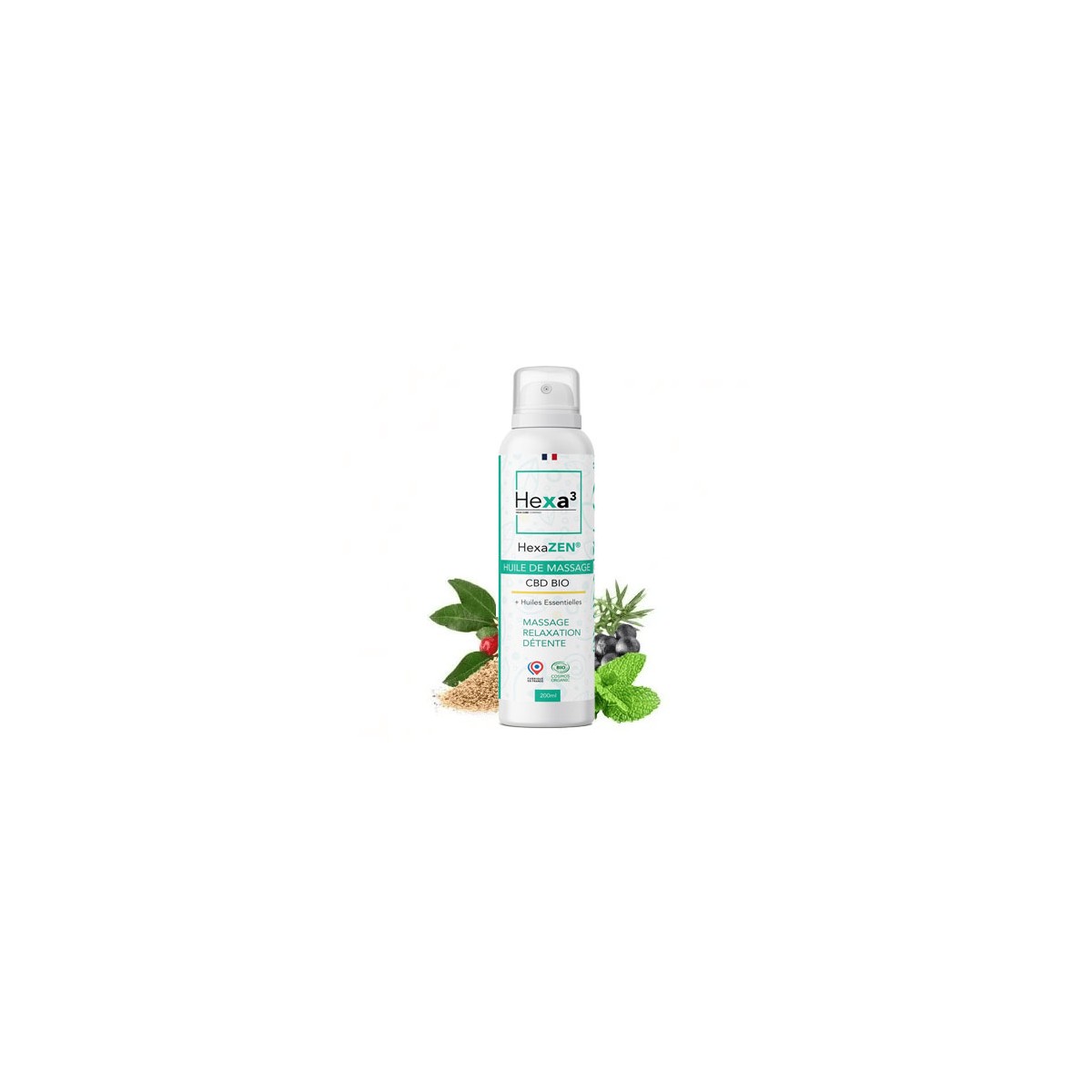 massage avec huile cbd