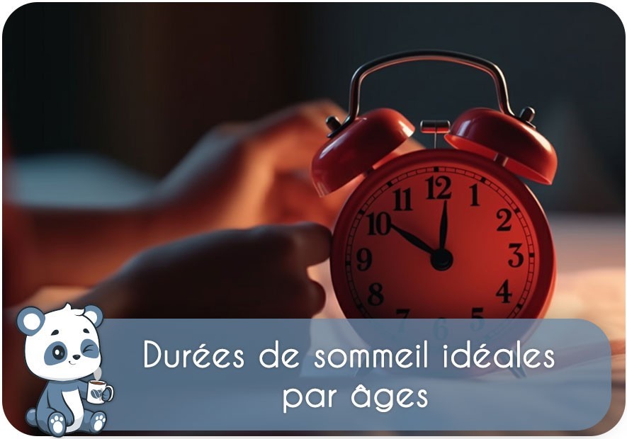 Le sommeil avec l'âge : tableau temps et heure