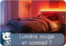 Lumière rouge pour favoriser le sommeil, pour dormir | Avis, bienfaits, bébé, mélatonine