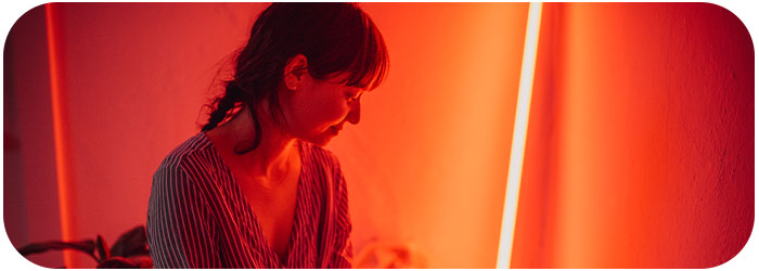 lumiere rouge la nuit