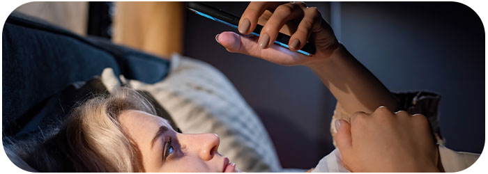 comment reduire la lumiere bleue avant de dormir